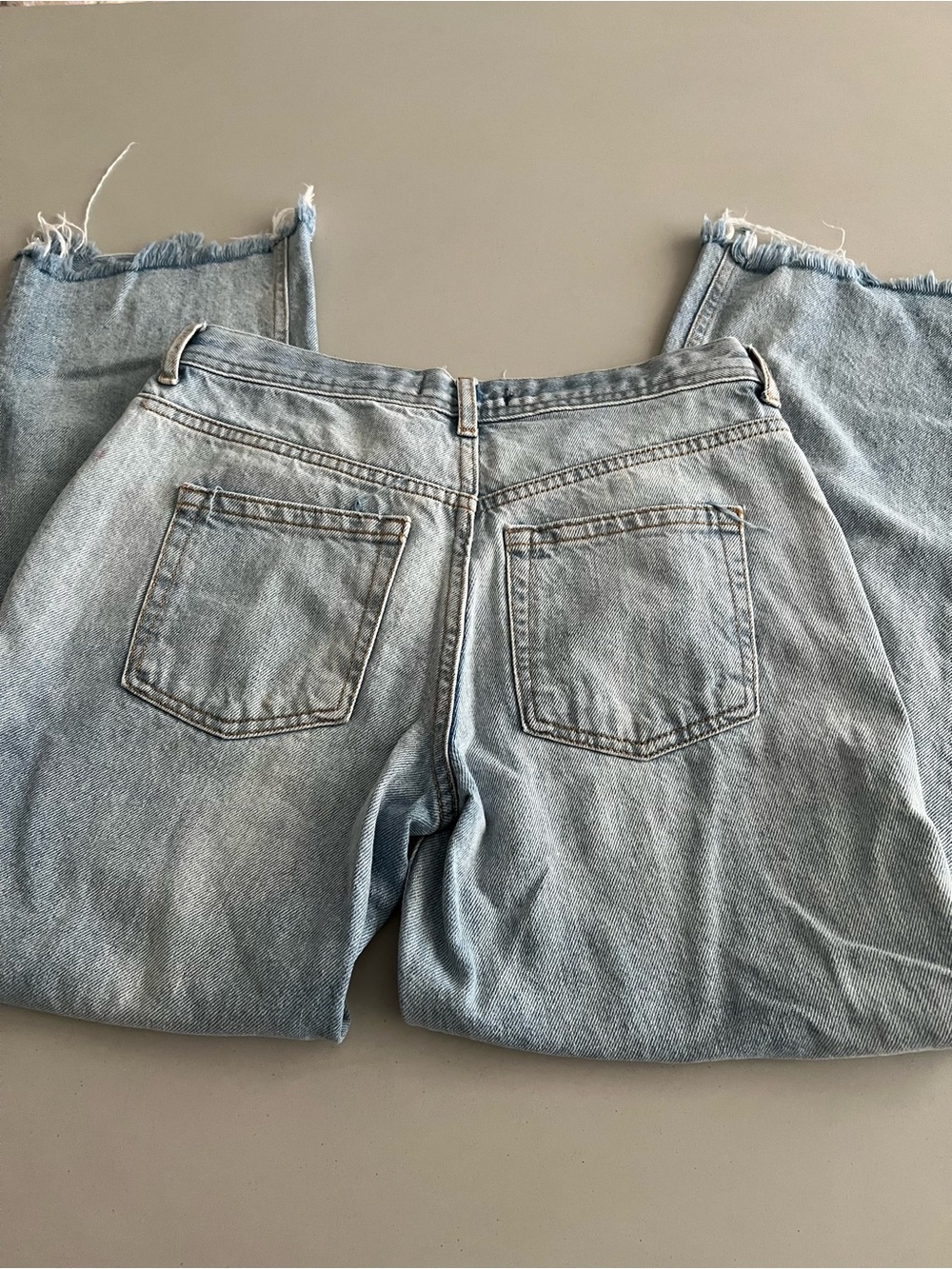 We the Free button fly raw hem jeans size 25 100% cotton - Picture 4 of 5